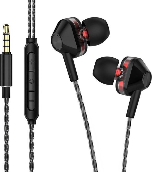 에이투 트리플 드라이버 유선 이어폰, AT0103, 블랙