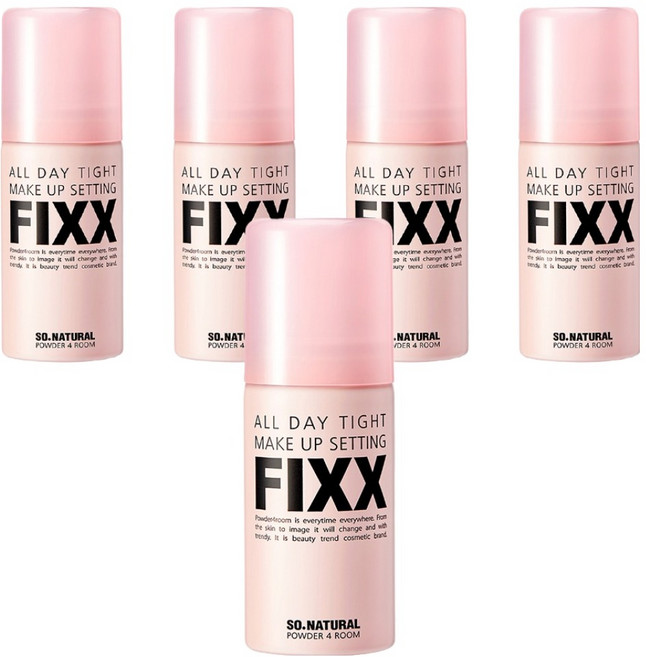 so natural 台灣公司貨 FIXX 全天候完美定妝噴霧 霧面微光, 35ml, 5瓶