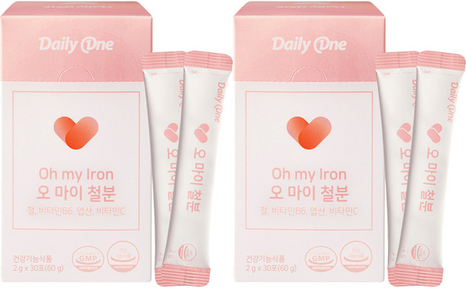 데일리원 오 마이 철분, 60g, 2개