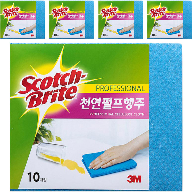 스카치브라이트 천연 펄프 행주, 50개