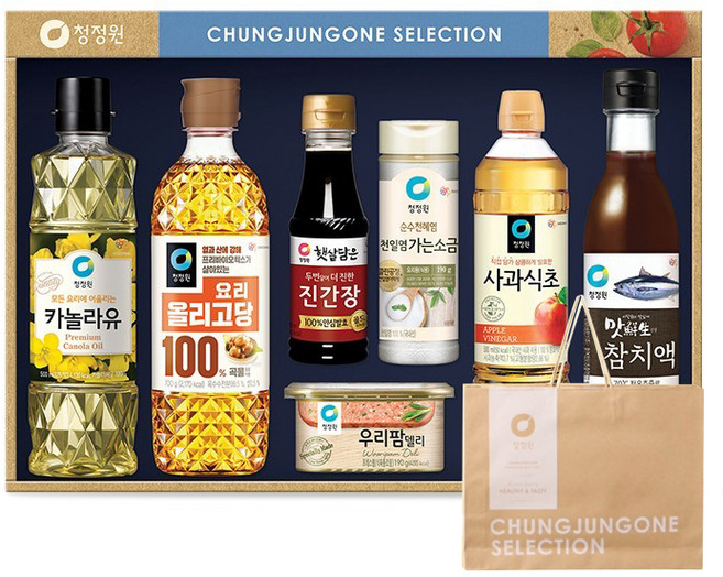 청정원 행복 9호 선물세트 + 쇼핑백, 1세트