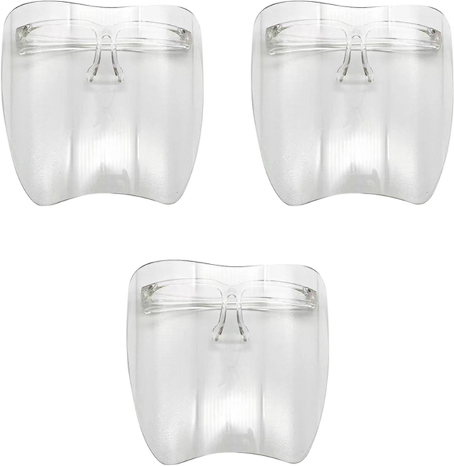 로커스 김서림 방지 풀페이스 보안경, 3개