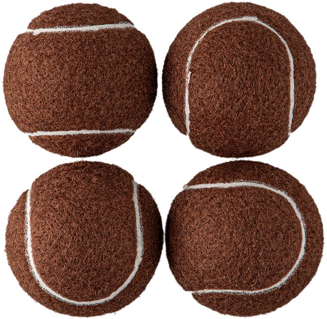 코멧 테니스공 가구발 커버, 브라운, 4개