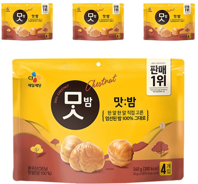 CJ맛밤, 240g, 4개