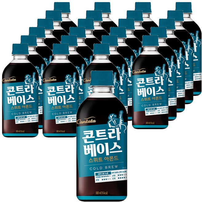 칸타타콘트라베이스 스위트 아몬드, 500ml, 24개
