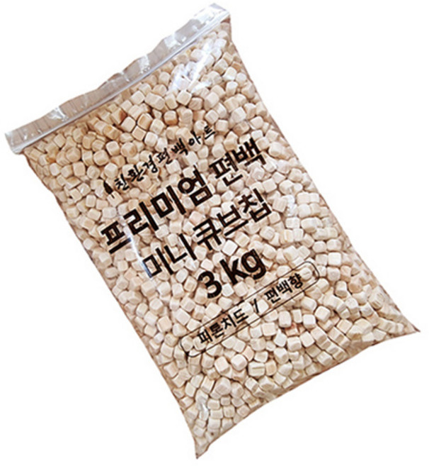 친환경편백아트 프리미엄 편백 미니 큐브칩 3kg, 1개