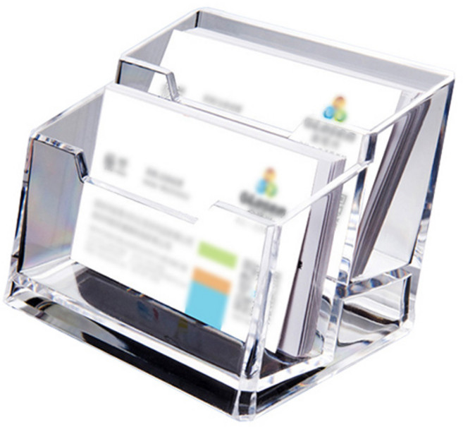 스타리움 아크릴 명함꽂이 케이스 2단, 투명, 1개