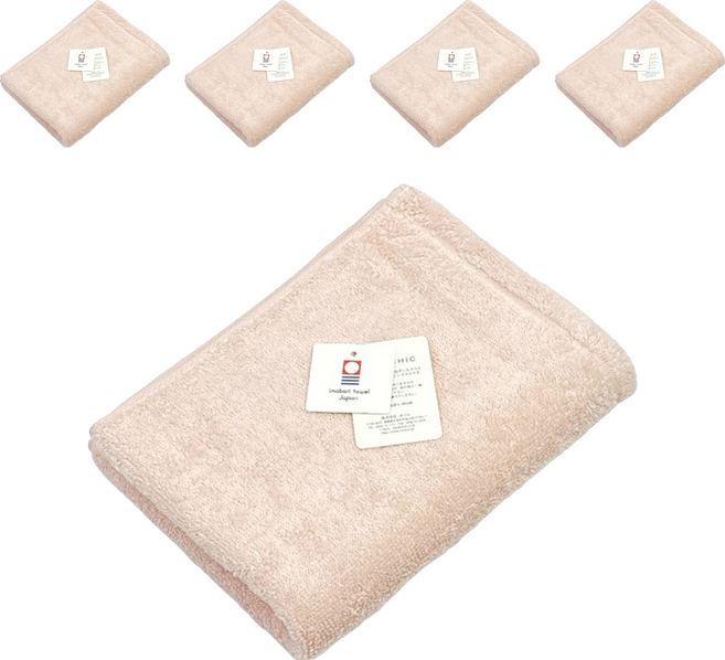 imabari towel 今治毛巾 ORIM QULACHIC 棉紗 85 x 32cm, 櫻花粉, 5條