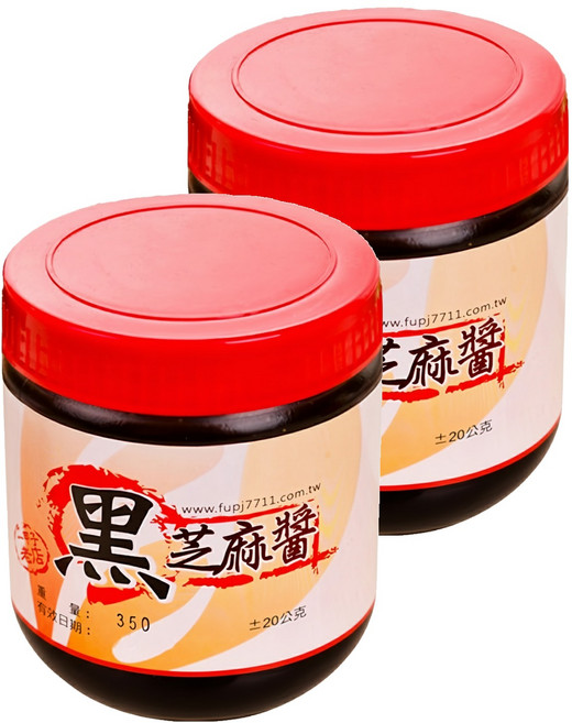 新竹福源 黑芝麻醬, 350g, 2罐