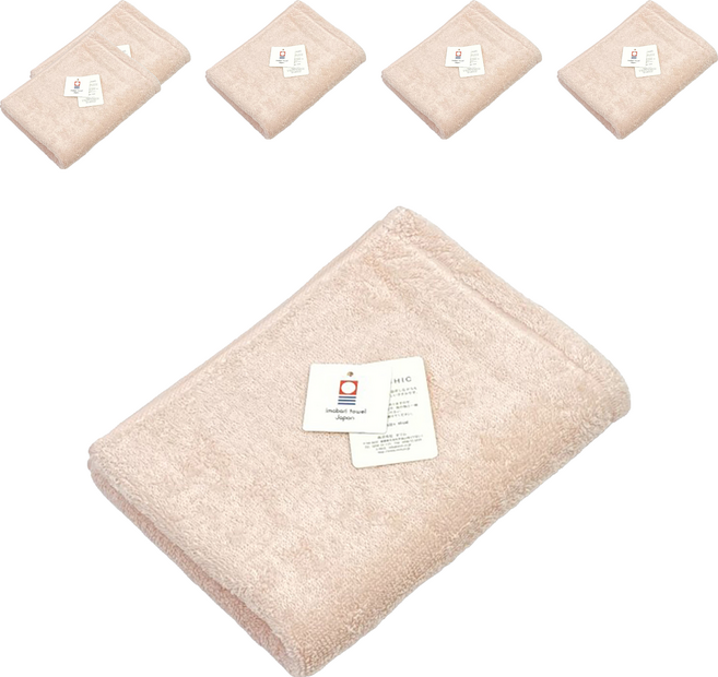 imabari towel 今治毛巾 ORIM QULACHIC 棉紗 85 x 32cm, 櫻花粉, 6條