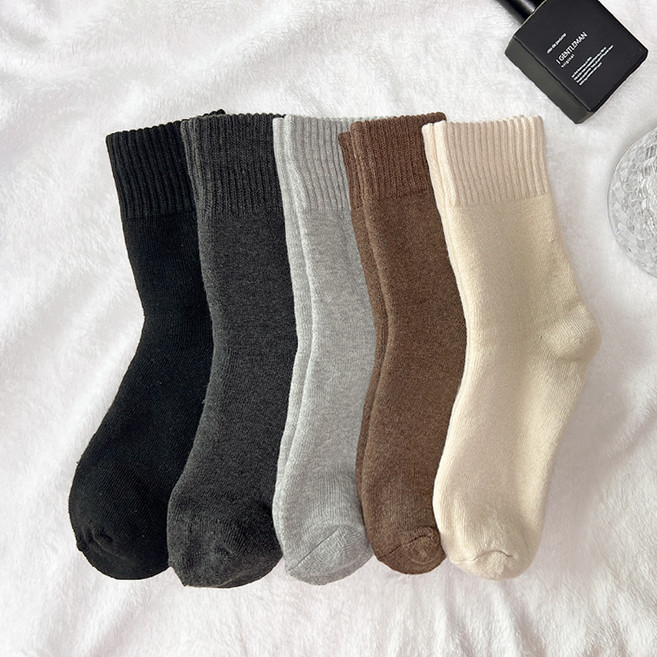 르미다 남성용 보온 따듯한 기모 양말 5켤레 세트