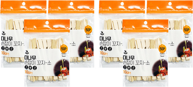 영수산업카멜 대나무 손잡이 꼬지 10cm, 6개, 50개입