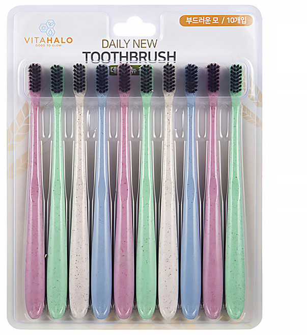 VITAHALO Daily New系列軟毛牙刷, 20支, 1組