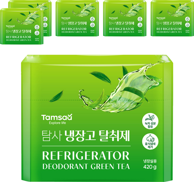Tamsaa 冰箱除臭劑, 420g, 6個