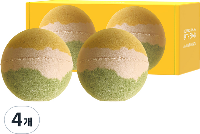 쿤달 배쓰밤 입욕제 아카시아모링가향, 200g, 4개