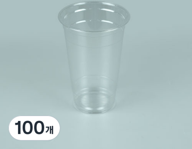 아이스컵 92 x 57 x 135 mm, 500ml, 1개입, 100개