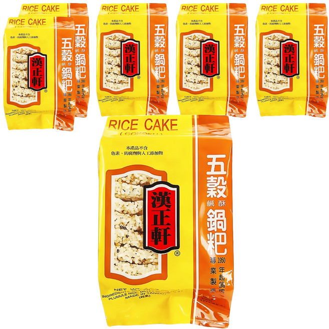 漢正軒 五榖鹹酥鍋粑, 200g, 6包