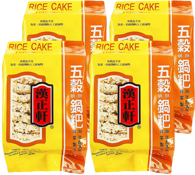 漢正軒 五榖鹹酥鍋粑, 200g, 4包