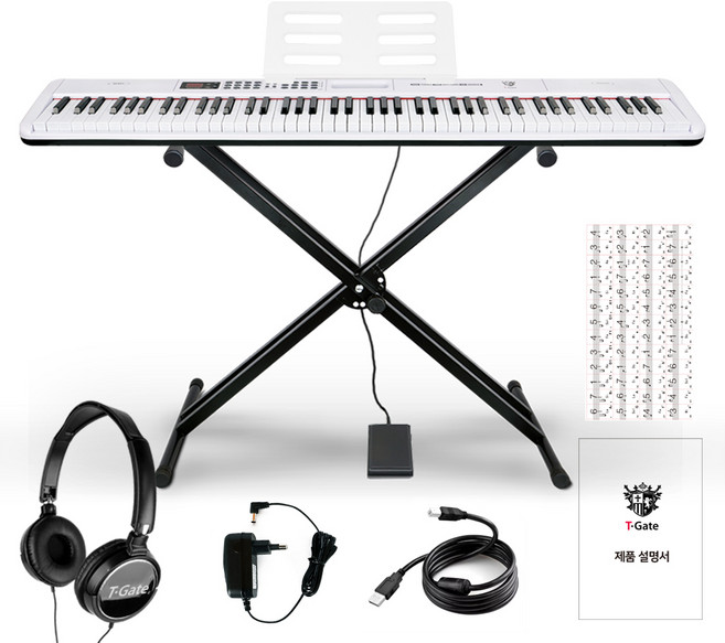 9위 - 토이게이트 안젤리아 88건반 전자 피아노 88piano, 화이트, 1개