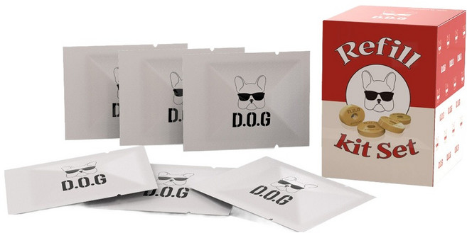 도그독 시그니처 차량용 방향제 2팩 리필세트, 1세트, 화이트코튼