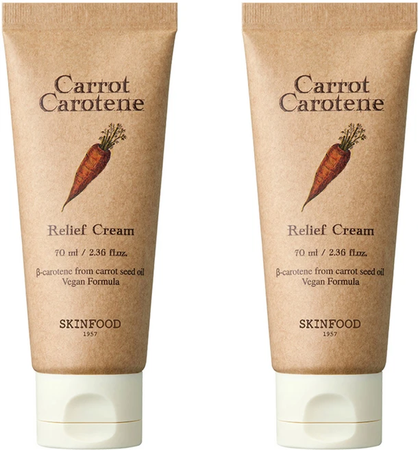 스킨푸드 캐롯 카로틴 릴리프 크림, 70ml, 2개 - 쿠팡