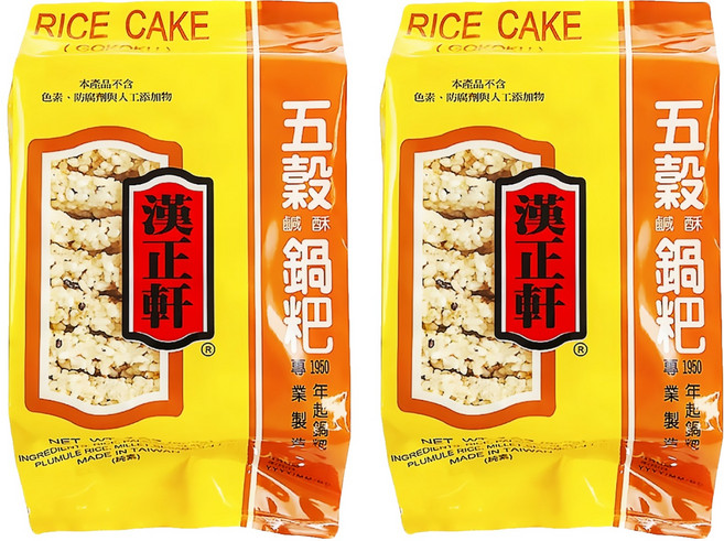 漢正軒 五榖鹹酥鍋粑, 200g, 2包