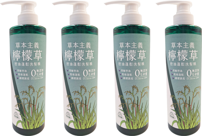 美吾髮 草本主義檸檬草控油蓬鬆洗髮精, 540ml, 4瓶