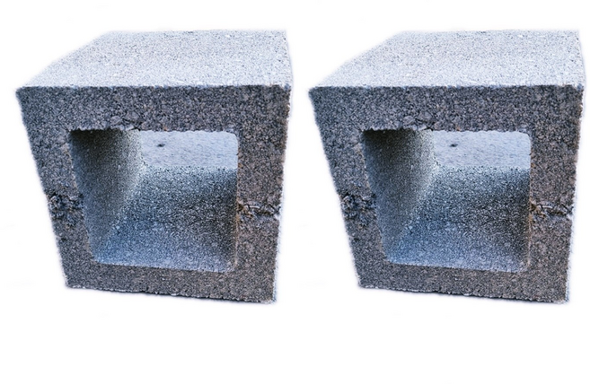 인테리어 디자인 블럭 벽돌, 그레이, 2개