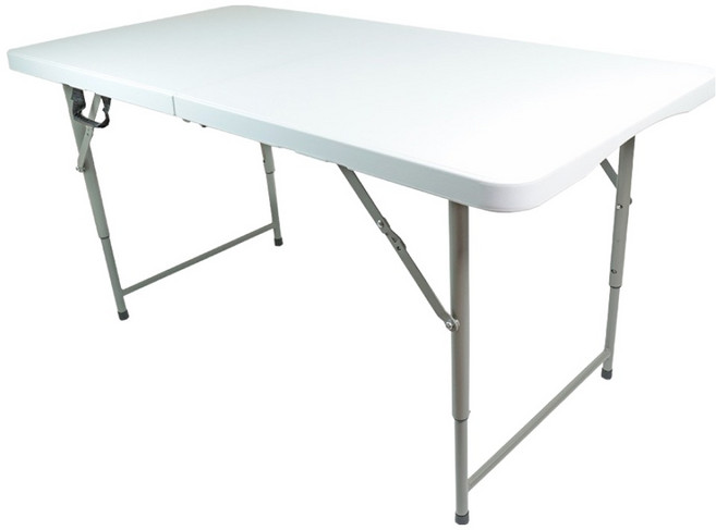 塑鋼萬用折疊桌, 白色