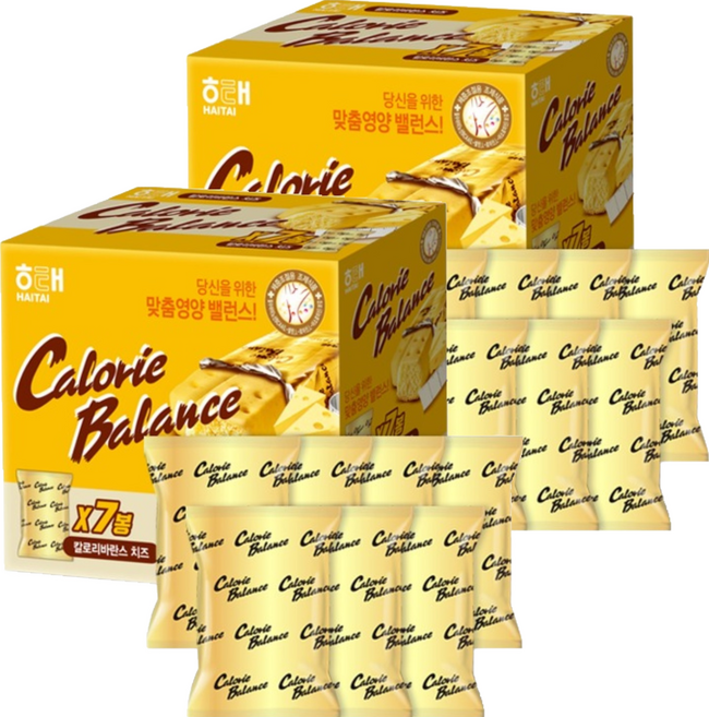 해태제과 칼로리 바란스 치즈 7p, 266g, 2개