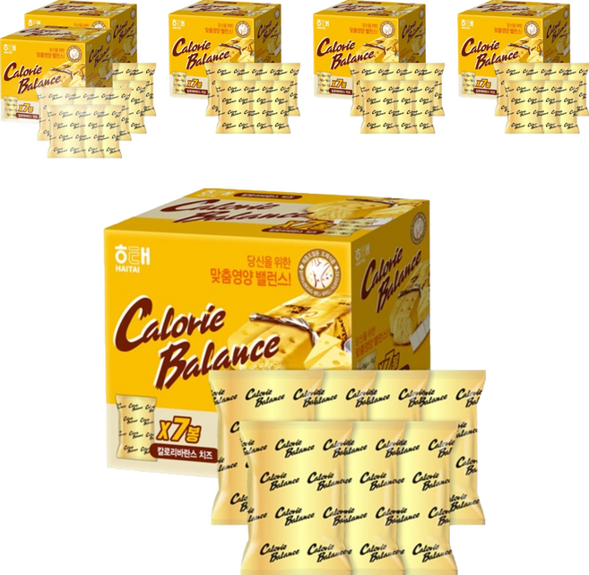 해태제과 칼로리 바란스 치즈 7p, 266g, 6개
