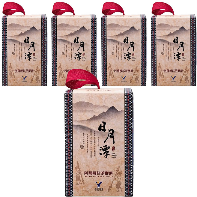 魚池鄉農會 阿薩姆紅茶酥餅 15片, 105g, 5盒