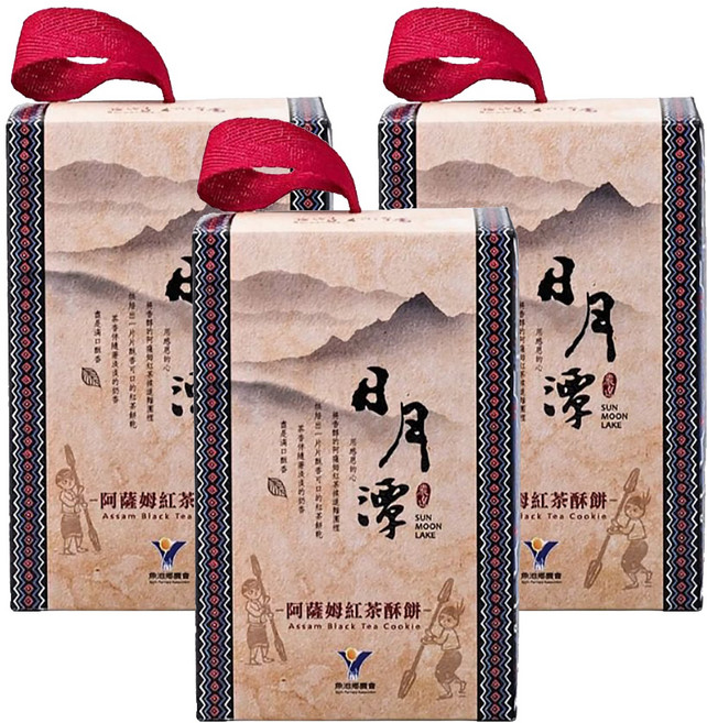 魚池鄉農會 阿薩姆紅茶酥餅 15片, 105g, 3盒