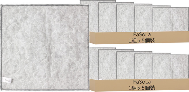 FaSoLa 多功能吸水防油清潔抹布 5個裝, 2組