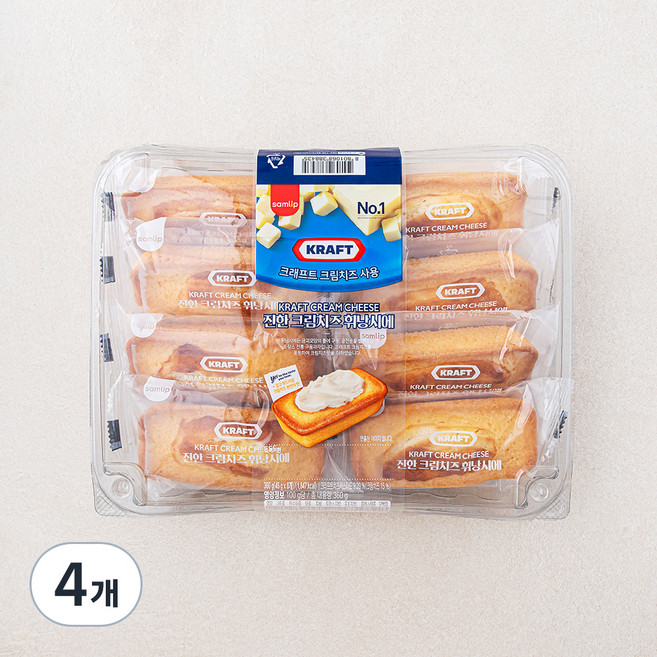 삼립 크레프트 진한 크림치즈 휘낭시에, 45g, 8개입, 4개