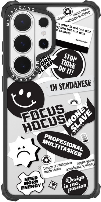 모란카노 임팩트 맥세이프 투명 유니크 디자인 휴대폰 케이스