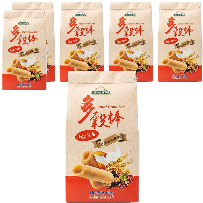 統一生機 紅藜多穀棒 經典蛋黃, 150g, 6包