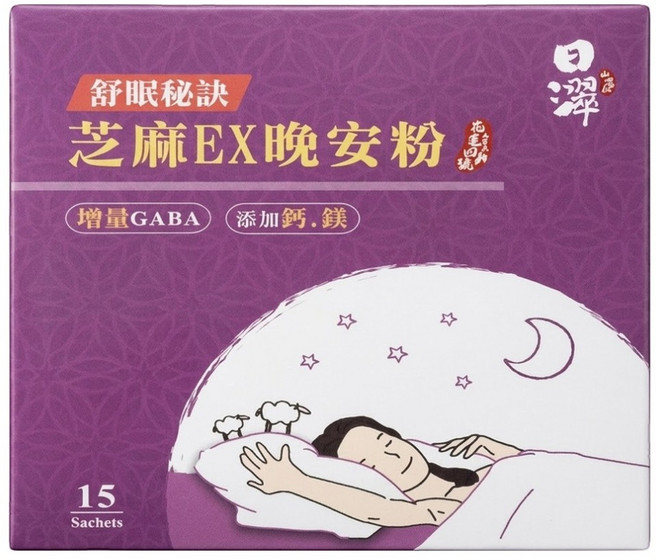 Tsuie 日濢 芝麻EX晚安粉 15入, 37.5g, 1盒