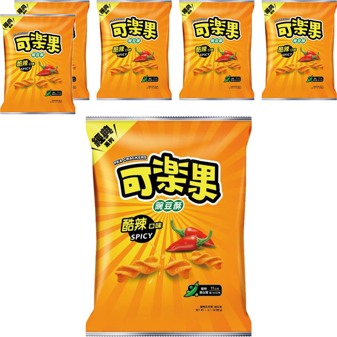 可樂果 酷辣口味, 88g, 6包