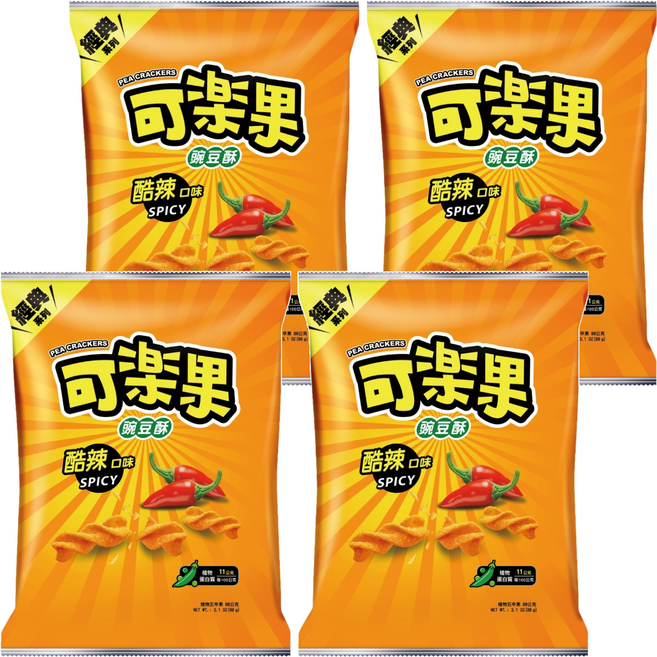 可樂果 酷辣口味, 88g, 4包