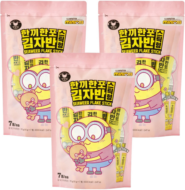 한끼한포 스틱 김자반 7p, 70g, 3개