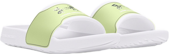 언더아머 여성용 UA 이그나이트 셀렉트 그래픽 로고 슬라이드 슬리퍼 3027224