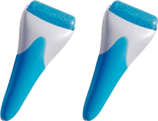 에사로라 3D 쿨링 페이스 롤러, 파랑, 2개