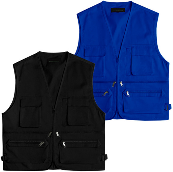 엠엔씨 남성용 사계절 멀티포켓 TC조끼 2P 세트 MDJK149HI