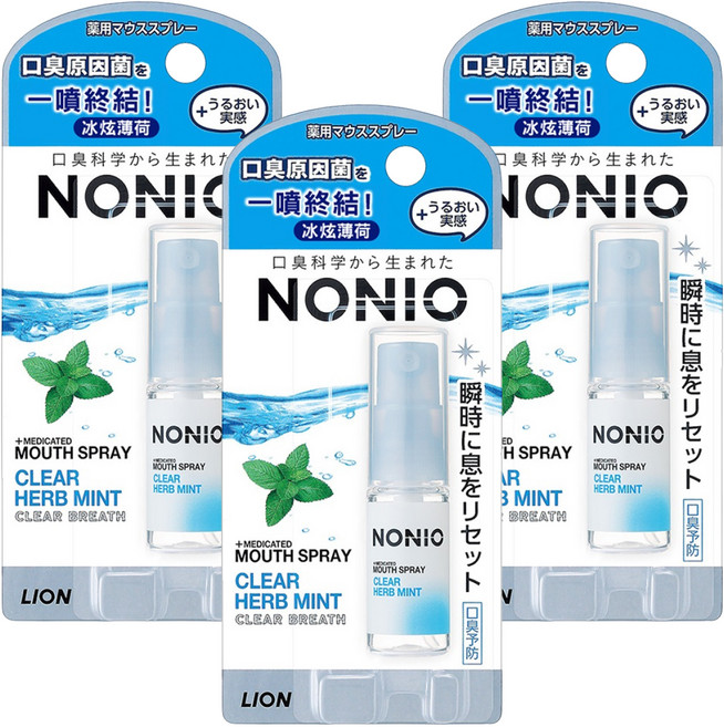 LION 獅王 NONIO 終結口氣淨涼噴劑 冰炫薄荷
