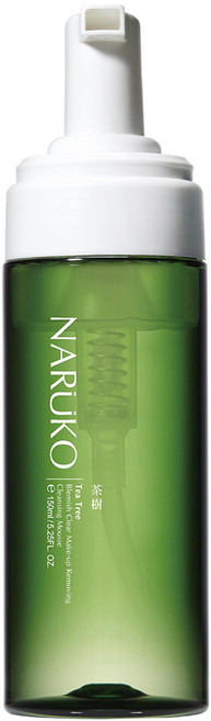 NARUKO 牛爾 台灣公司貨 茶樹粉刺快閃洗卸兩用慕絲, 150ml, 1瓶