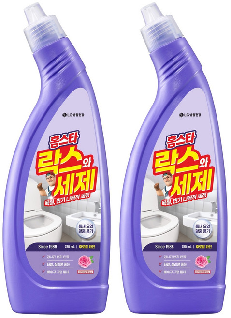 홈스타 락스와 세제 후로랄파인, 750ml, 2개