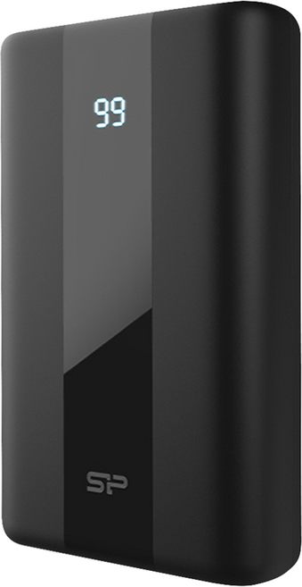 Silicon Power 廣穎電通 4孔輸出PDQC雙向快充行動電源 20000mAh Wh標示, QS55, 黑色