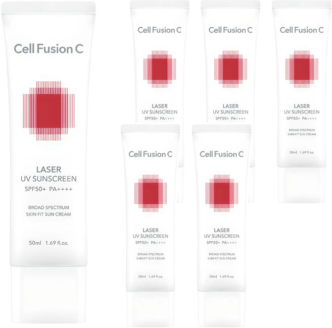 셀퓨전씨 레이저 유브이 썬스크린 SPF50+ PA++++, 50ml, 6개 - 쿠팡
