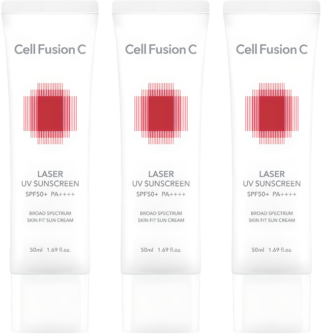 셀퓨전씨 레이저 유브이 썬스크린 SPF50+ PA++++, 50ml, 3개